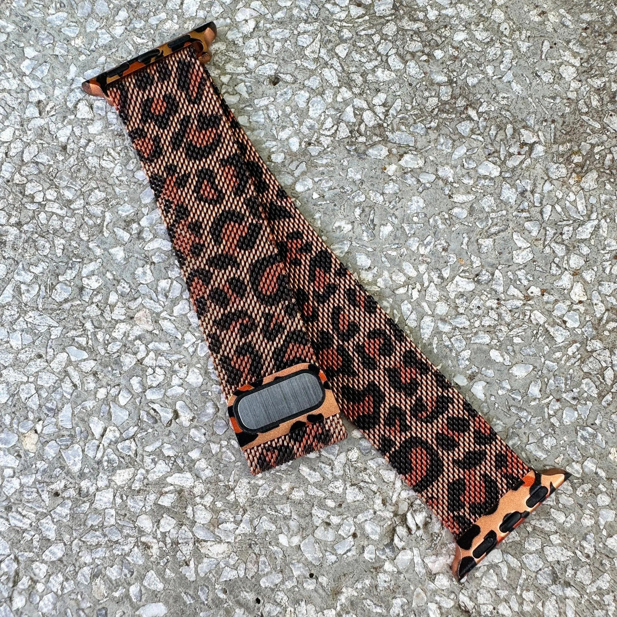 Magnetic Milanese Loop Band (For Apple Watch) Leopard