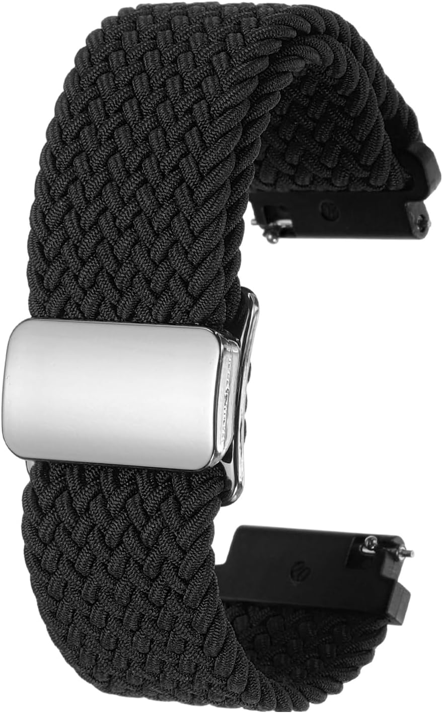 HARFINGTON Nylon Watch Band Quick Release Watch Straps Replacement Bands for Men Women with Magnet Buckle