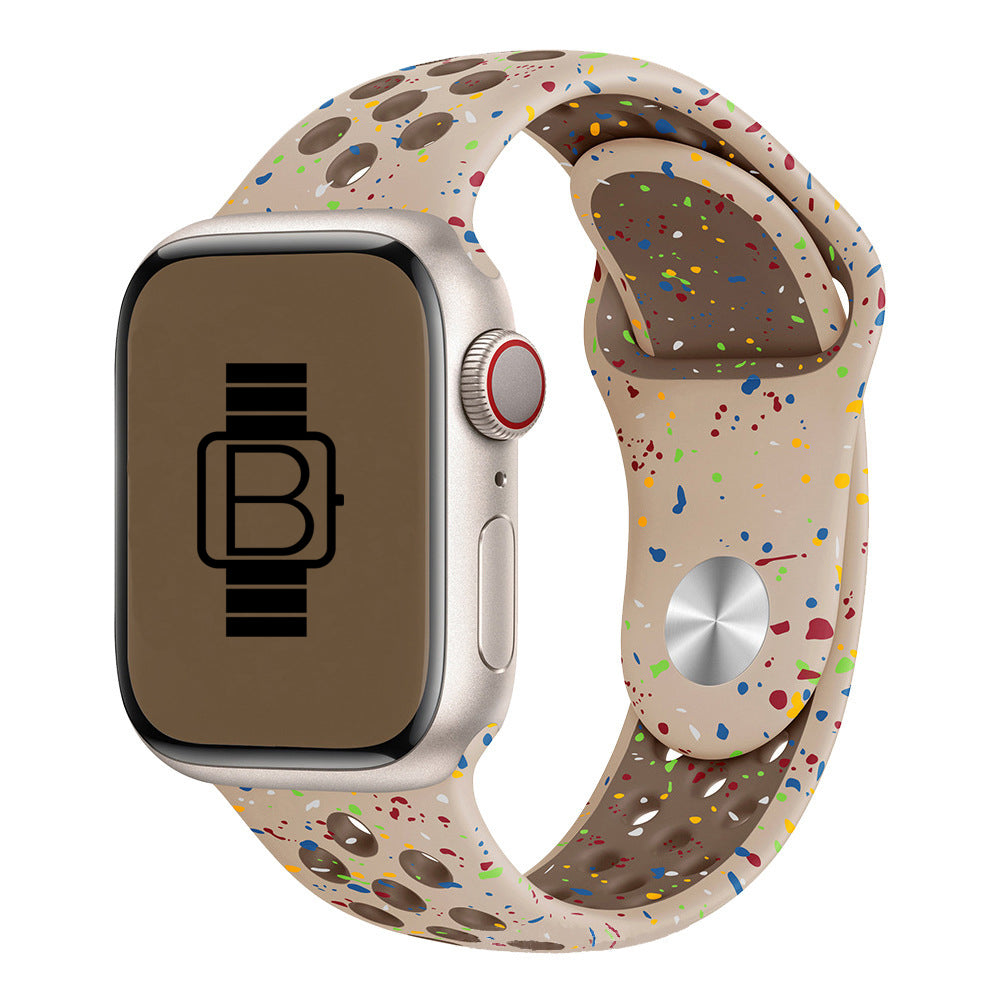 Silicone Nike Style Sport Band (For Apple Watch) Desert Stone