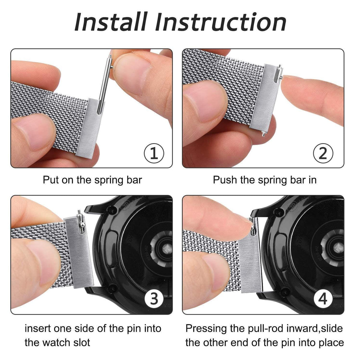 Milanese Magnetic Loop Strap with Quick Release