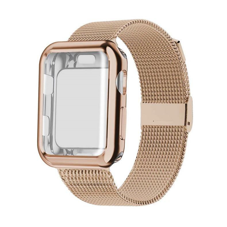 Case and Milanese Loop Strap for Apple Watch