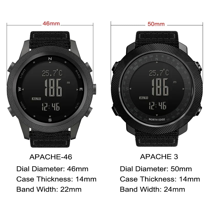 Apache 46 Outdoor Digital Watch – North Edge