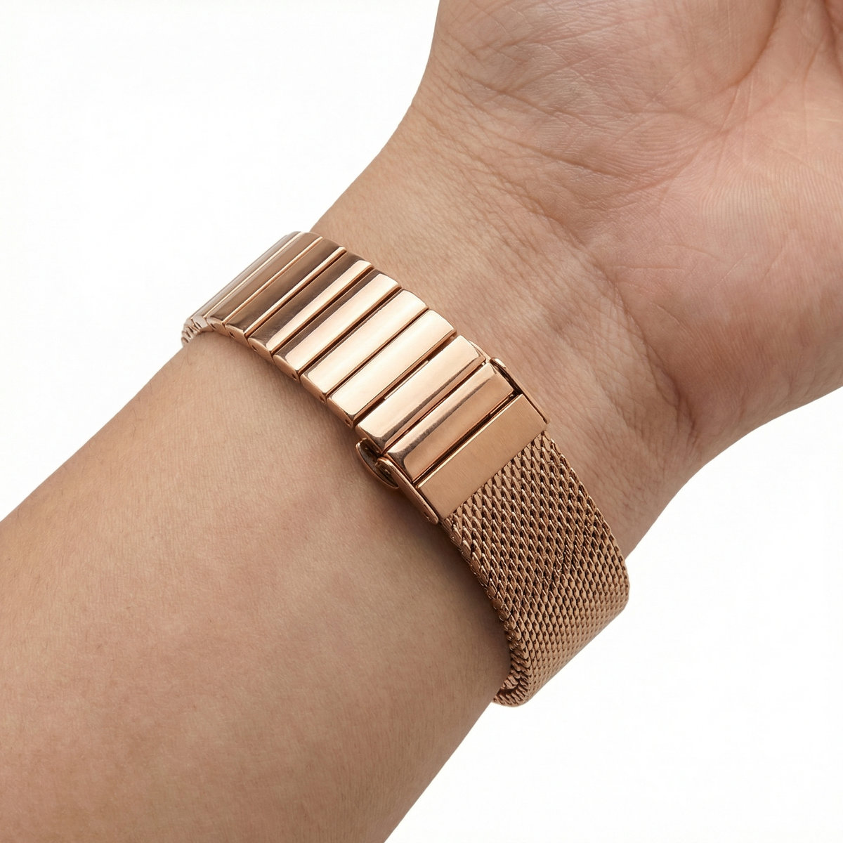 Combination Milanese Stainless Steel Watch Band