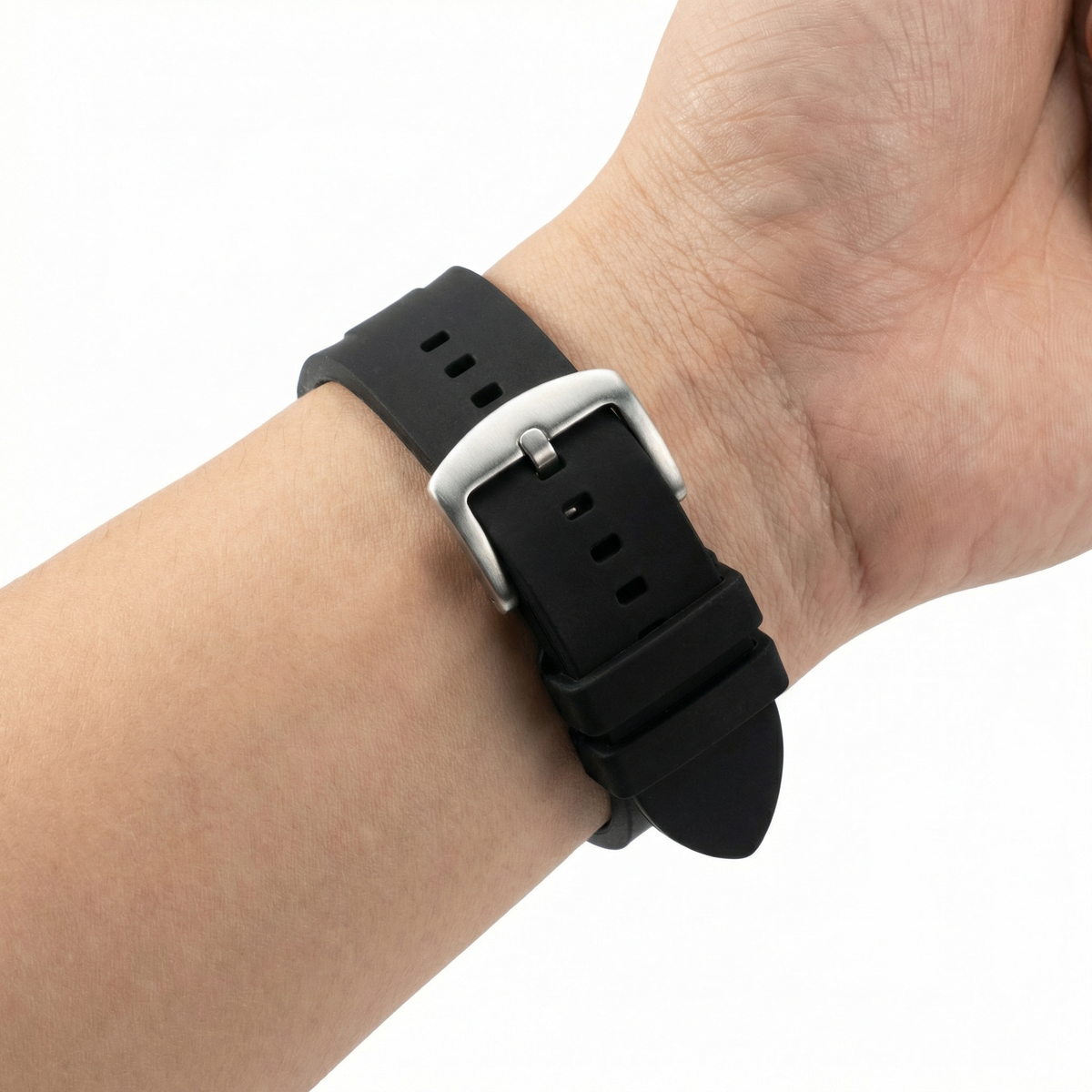Silicone Notched Watchband for Armani AX